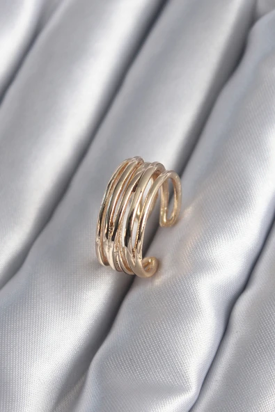 Gold Renk Ayarlanabilir Kadın Yüzük ürün görseli 1