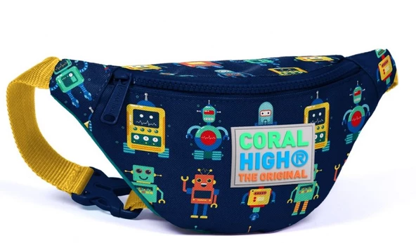 Coral High Kids Bel Çantası Robot Desenli - Lacivert - Erkek Çocuk 22580