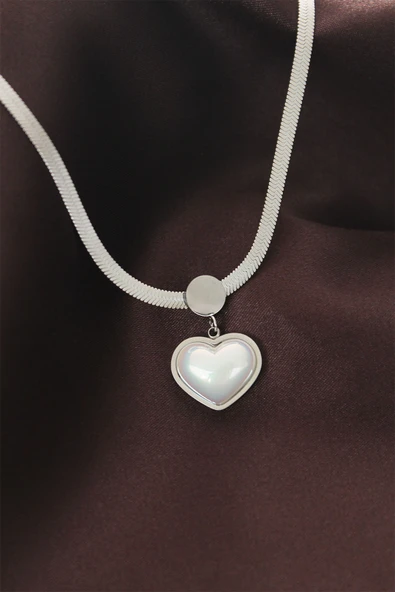 316L Çelik İtalyan Zincir Kalp Ke