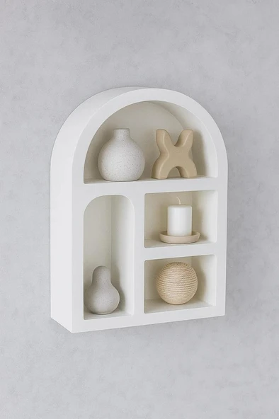 Mien Ahşap Duvara Monte Edilebilen Katlı Mutfak Rafı – Kupa ve Kavanoz Düzenleyici ürün görseli