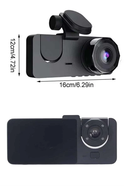 DVR Araç İçi Kamera Hareket Algılayabilen 1080P CarPlay Video Kaydedici - 3