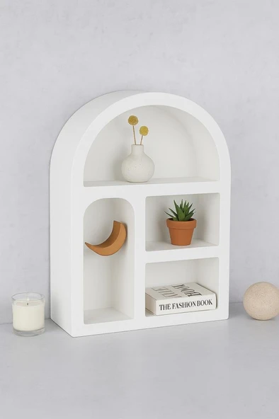 Mien Ahşap Duvara Monte Edilebilen Katlı Mutfak Rafı – Kupa ve Kavanoz Düzenleyici - Resim 5