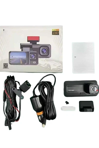 Ön ve Arka Kameralı 2 İnç 1080P Full HD DVR Araç İçi Ekran - Resim 4