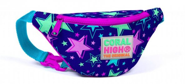 Coral High Kids Bel Çantası Yıldız Desenli - Lacivert - Kız Çocuk 22566