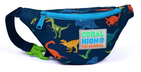 Coral High Dinazor Desenli Erkek Çocuk Bel Çantası