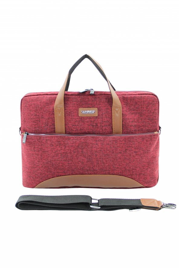 Cambridge Polo Club Bordo Kumaş Evrak Çantası 50082 - 2