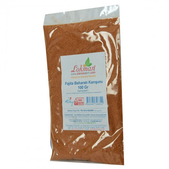 LokmanAVM Fajita Baharatı Karışımı 100 Gr Paket - 4
