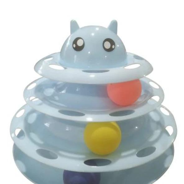 Nunbell 3 Katlı Kedi Oyuncağı Kedi Başlıklı ürün görseli