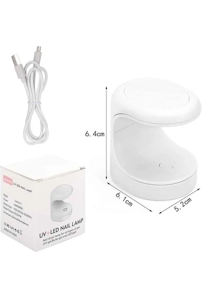 Mini Taşınabilir Kalıcı Oje Jel Tırnak Kurutucu Fototerapi Makinesi - Resim 5