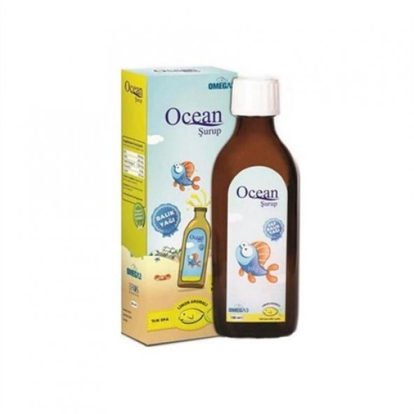 Ocean Balık Yağı Şurup Limon Aromalı 150 Ml (SKT:09/2023)