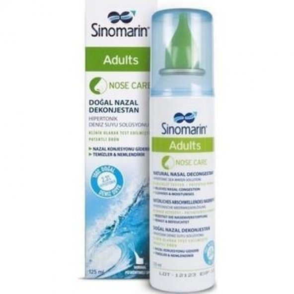 Sinomarin Adults Burun Spreyi 125 Ml (SKT:02/2027) ürün görseli 1