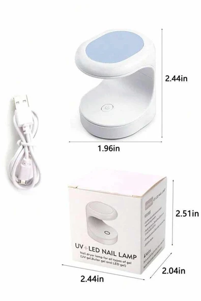 Kalıcı Oje Kurutucu UV Led Teknolojisi Taşınabilir Mini Tırnak Kurutucu - 5