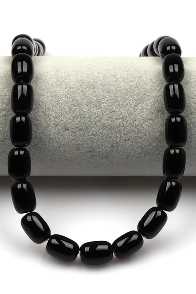 Siyah Akik Doğaltaş Dizi 10 x 14 mm Kapsül Kesim - Resim 2