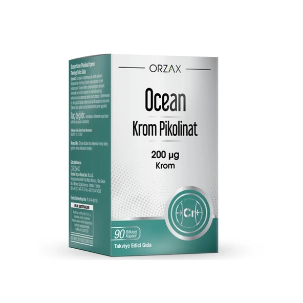 Ocean Krom Pikolinat 200 uq Krom 90 Bitkisel Kapsül ürün görseli
