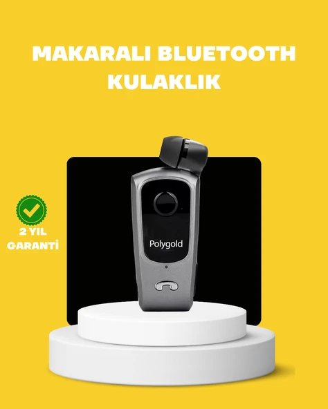 Geri Çekilebilir Kablolu Bluetooth İş Kulaklığı ürün görseli 1