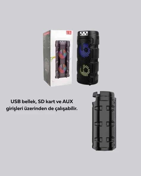 Uzun Pil Ömrü Sunan Kablosuz Bluetooth Hoparlör - 2