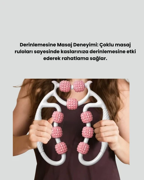 Dayanıklı Plastik Kas Masaj Rulosu Selülit Karşıtı - Resim 2