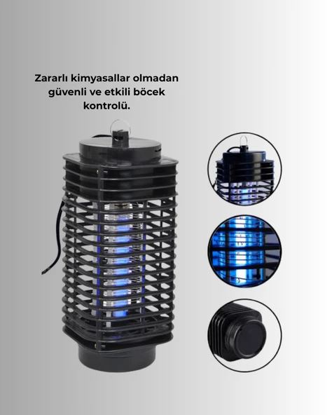 Çevre Dostu Elektrikli Sivrisinek Öldürücü Lamba – 50m² Etki Alanı - 3