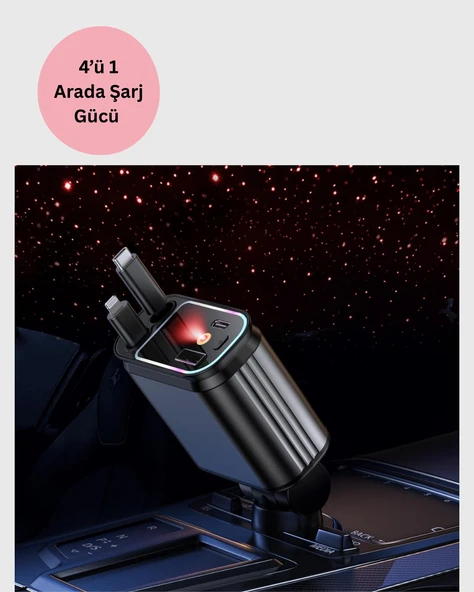 Ford, Opel, Volvo, Skoda Araçlar için 66W Çoklu Hızlı Şarj Cihazı - 3