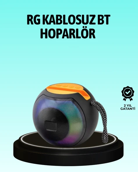 8 Saat Çalma Süreli Taşınabilir Bluetooth Hoparlör ürün görseli