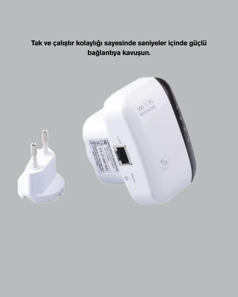 WirelessN WiFi Repeater 300 Mbps Sinyal Güçlendirici - 3