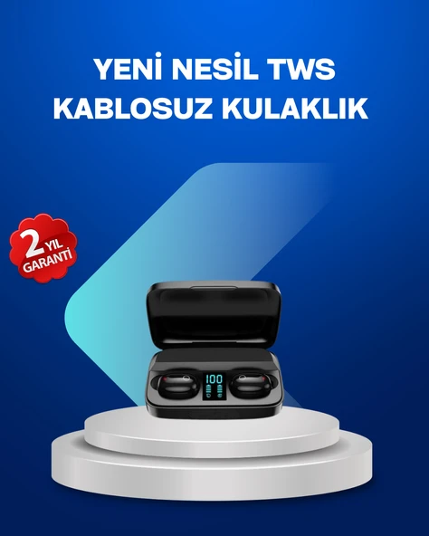 A10s TWS Bluetooth 5.0 Kablosuz Kulaklık 1800 mAh Şarj Kutulu ürün görseli 1