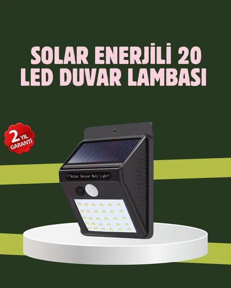 Kablo Gerektirmeyen Solar LED Bahçe ve Veranda Işığı ürün görseli