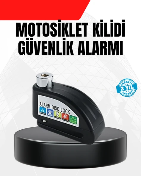 Alarm Disk Fren Kilidi Paslanmaz Çelik Motosik Scooter Bisik ürün görseli 1