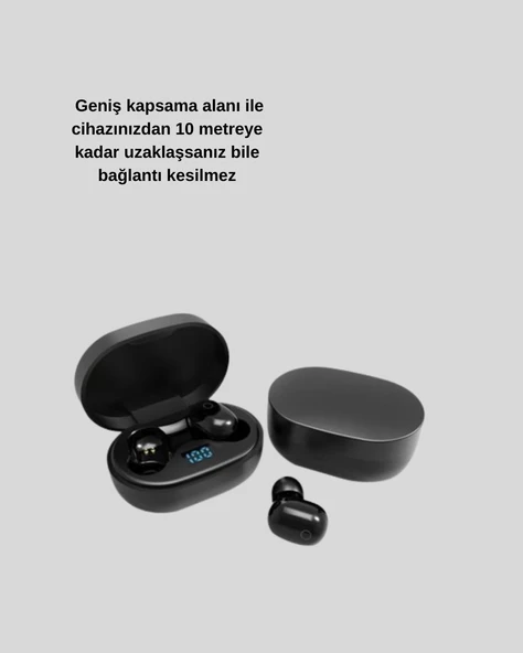Bluetooth 5.0 Kulaklık – LED Ekranlı Şarj Kutusu - Resim 3