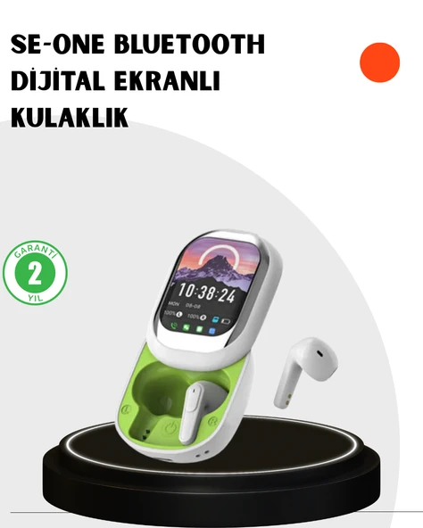 Kayar Kapaklı Şarj Kutusu Ve Dokunmatik Ekranlı Bluetooth Stereo Kulaklık ürün görseli 1
