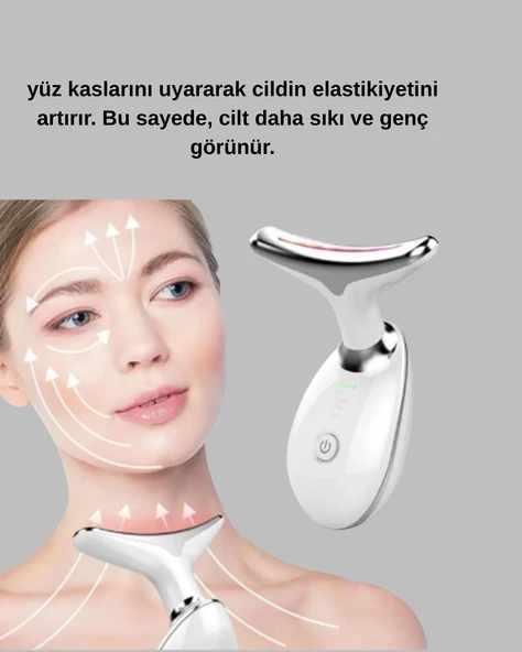 Kablosuz Şarjlı Yüz Masaj Cihazı | Cilt Yenileyici ve Nem Dengeleyici - 2