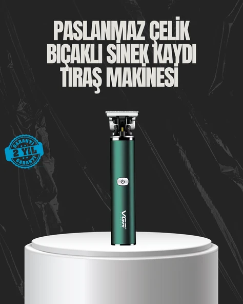 Paslanmaz Çelik Başlıklı Su Geçirmez Şarjlı Saç Kesme Makinesi ürün görseli 1