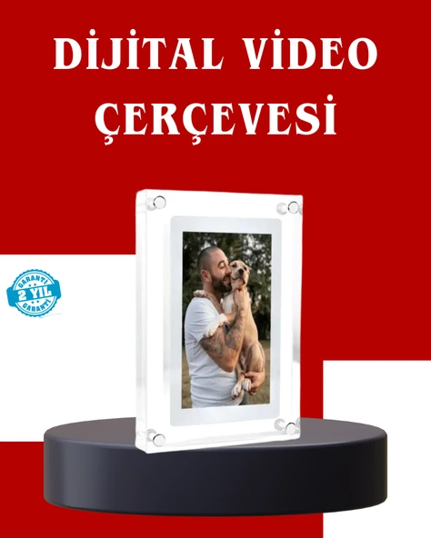 Çift Stereo Hoparlörlü 7 İnç Dijital Fotoğraf Çerçevesi – Zengin Ses Deneyimi