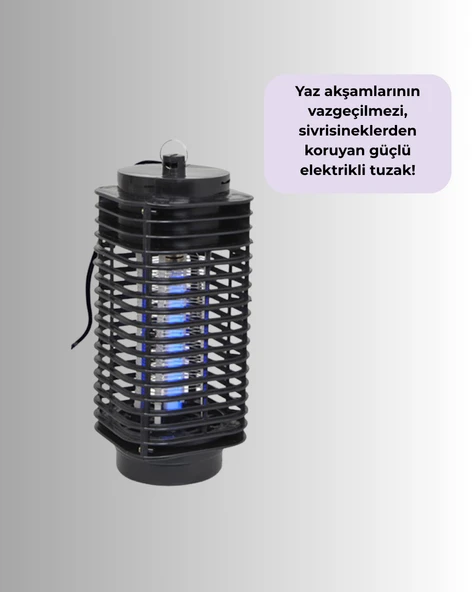 Elektrikli UV Işıklı Sivrisinek ve Böcek Öldürücü – Sessiz ve Güvenli Tuzak - 2