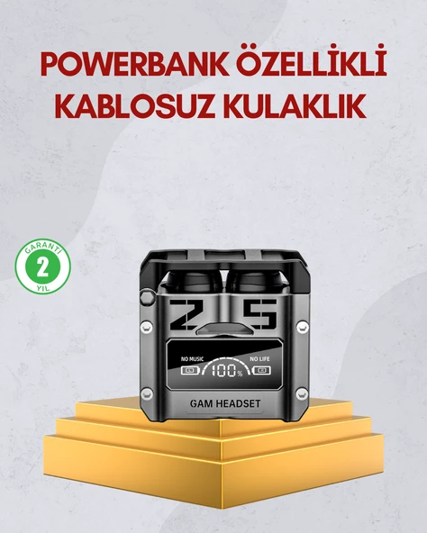 Bluetooth 5.0 Kulak İçi Kulaklık Mikrofonlu Kablosuz Model ürün görseli 1