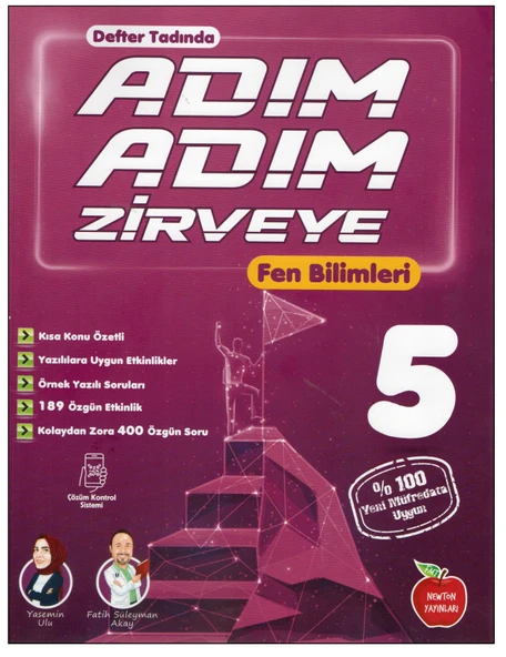 Newton Yayınları 5. Sınıf Adım Adım Zirveye Fen Bilimleri Özetli Soru Bankası