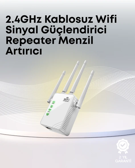 Yüksek Hızlı Parazit Önleyici WiFi Repeater Router
