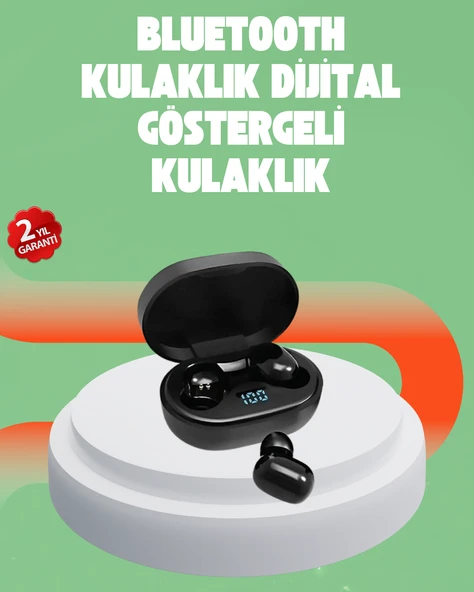 Bluetooth 5.0 Kulaklık – LED Ekranlı Şarj Kutusu ürün görseli 1