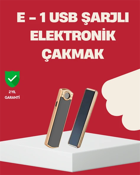Rüzgar Geçirmez Elektronik Çakmak – Modern Tasarım, Metal Gövde