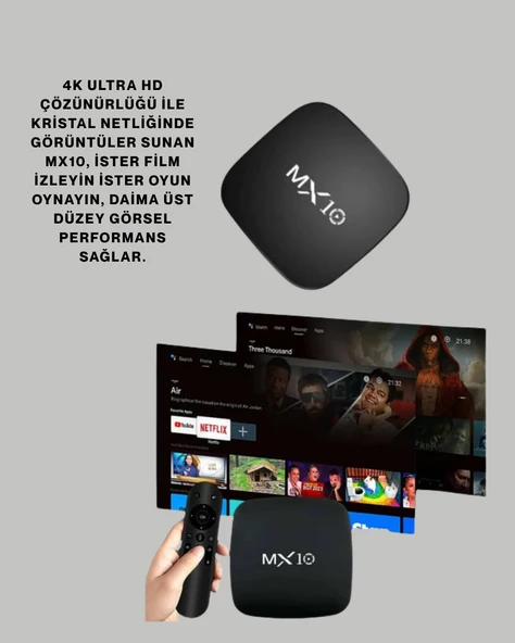 4K Medya Kutusu HDMIUSB Bağlantılı Android TV Çözümü - 3