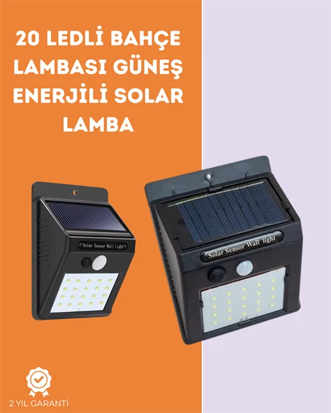 Kablosuz Solar LED Lamba | Bahçe, Veranda, Merdiven Işığı, AçKapa Sensörlü