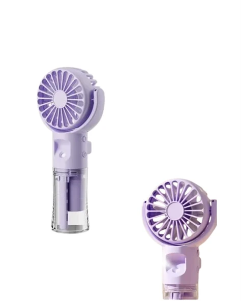 Şarjlı Buğu Fanı – Nemlendirici Sis Fonksiyonlu, TipC Girişli, Taşınabilir Masa Fanı - 3