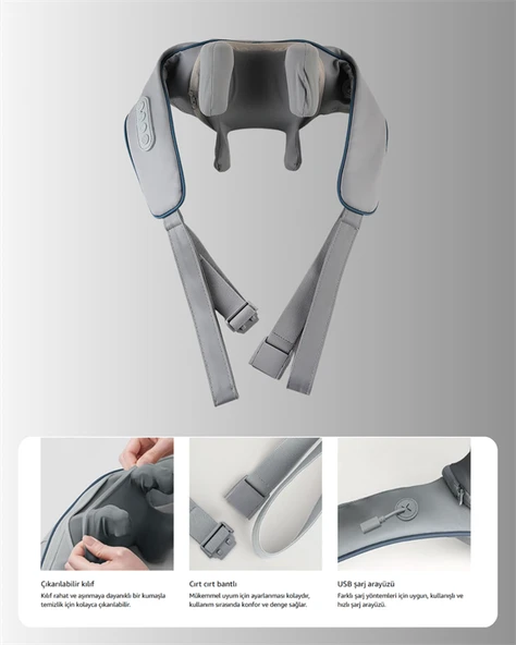 VNB01 U Tipi Ergonomik Boyun Masaj Cihazı - 3