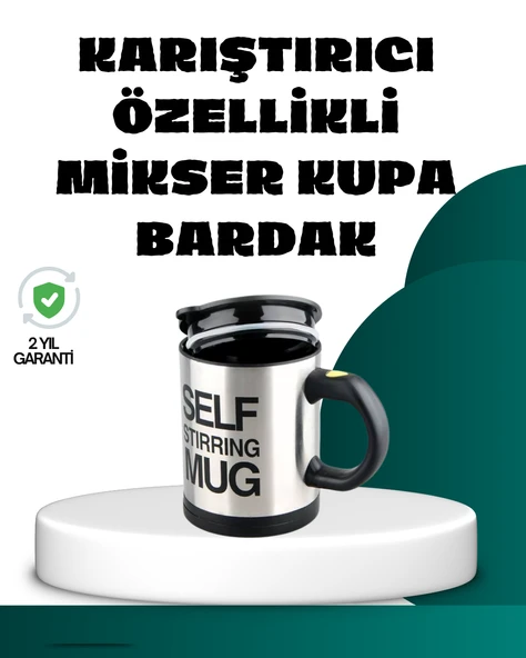 Karıştırmalı Termos Kupa | USB Şarjlı ve Ergonomik Tasarım