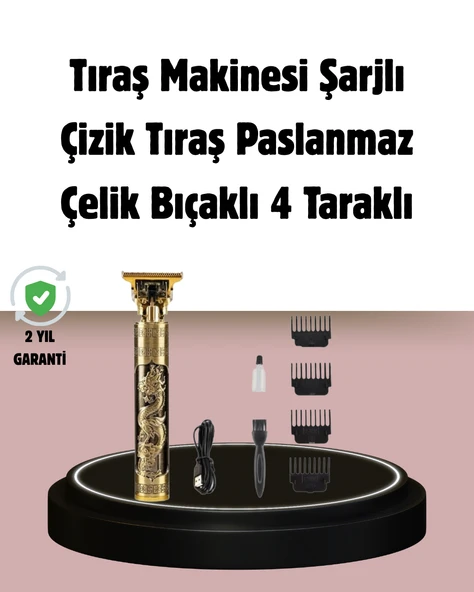 Şarjlı Titanyum lı Saç Kesme Makinesi
