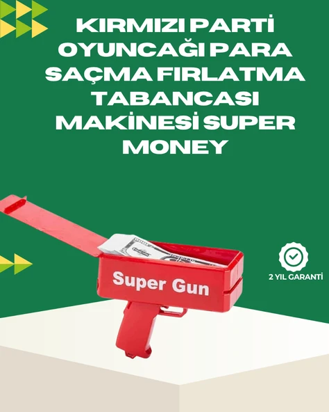 Elektrikli Money Gun Oyuncak Parti Tabancası