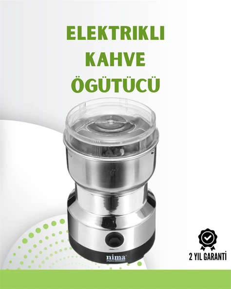 Kahve ve Baharat Değirmeni | Kompakt, Hafif, Hızlı Öğütme, faf Kapaklı, Kolay Kullanım