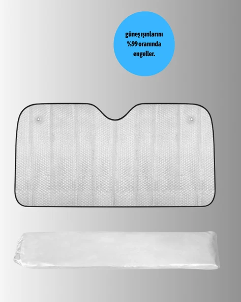 Katlanabilir Alüminyum Araç Güneşliği – UV Koruma ve Klima Tasarrufu Bir Arada - 3