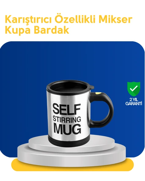 Pratik ve Dayanıklı Termos Kupa | Tek Tuşla  Karıştırma