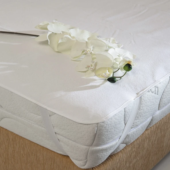 Homedius Waterproof Su Geçirmez Yatak Koruyucu Alez Beyaz 90x200 - 2